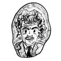 A sketch of Kurt Vonnegut